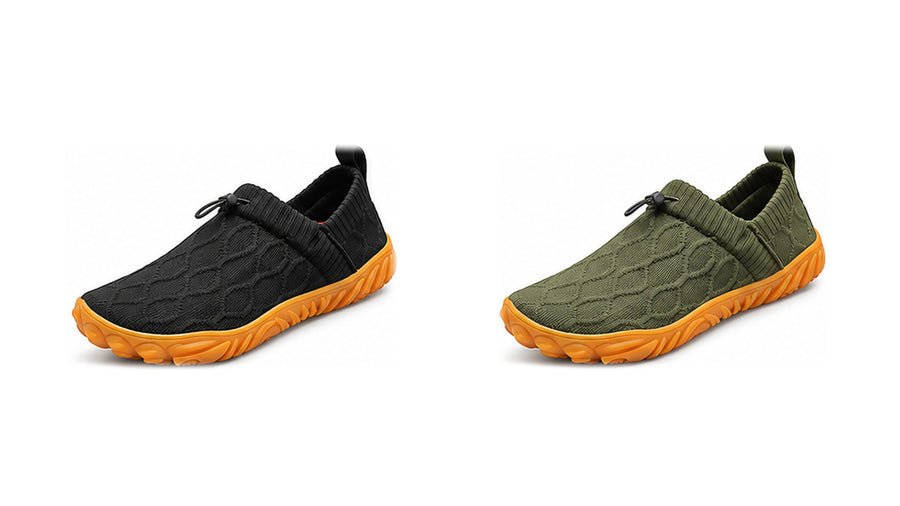 Two pairs of Toeluna slip-on walking shoes – 2-pair bundle