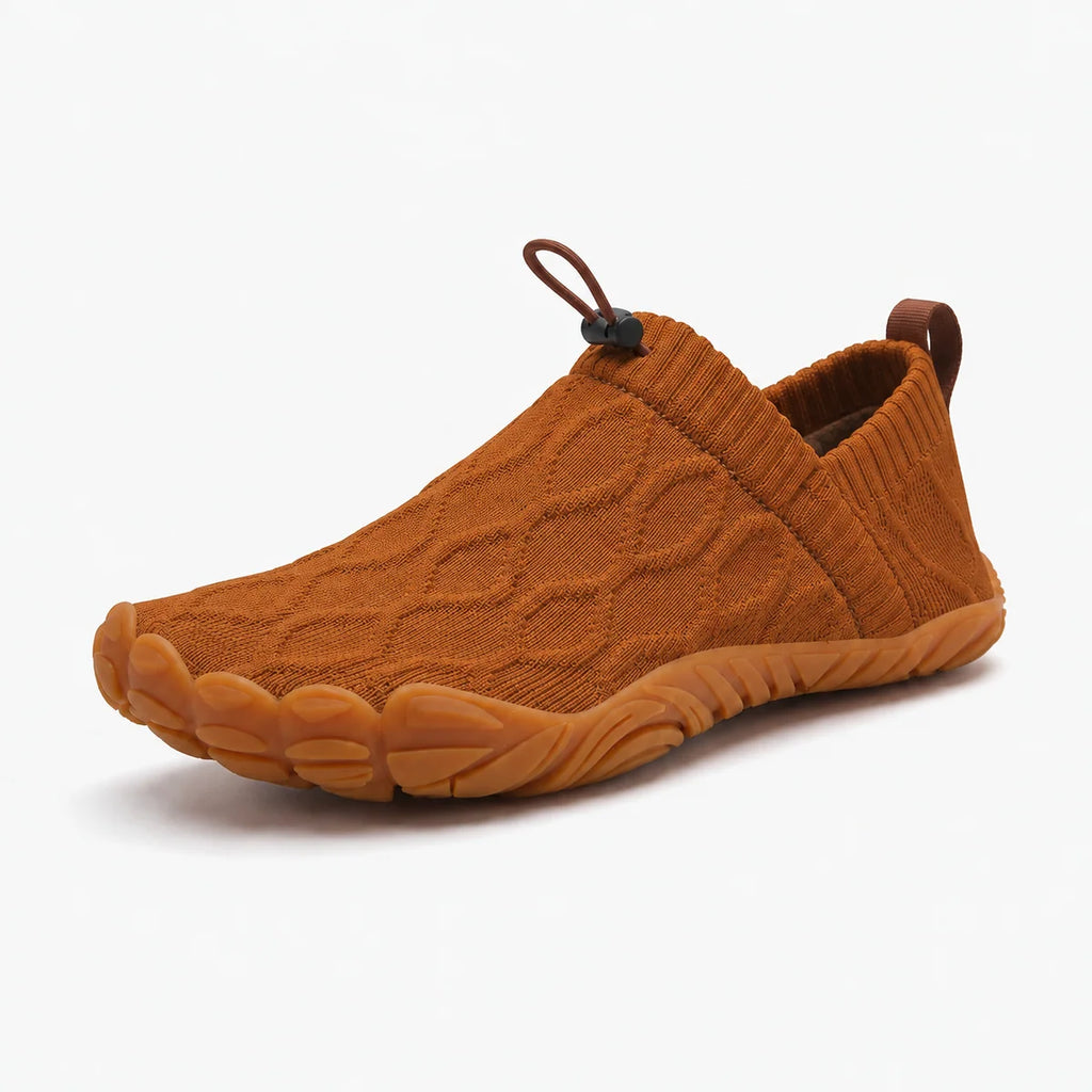 Toeluna Flex Knit Lightweight Slip-On Walking Shoes - Burnt Orange