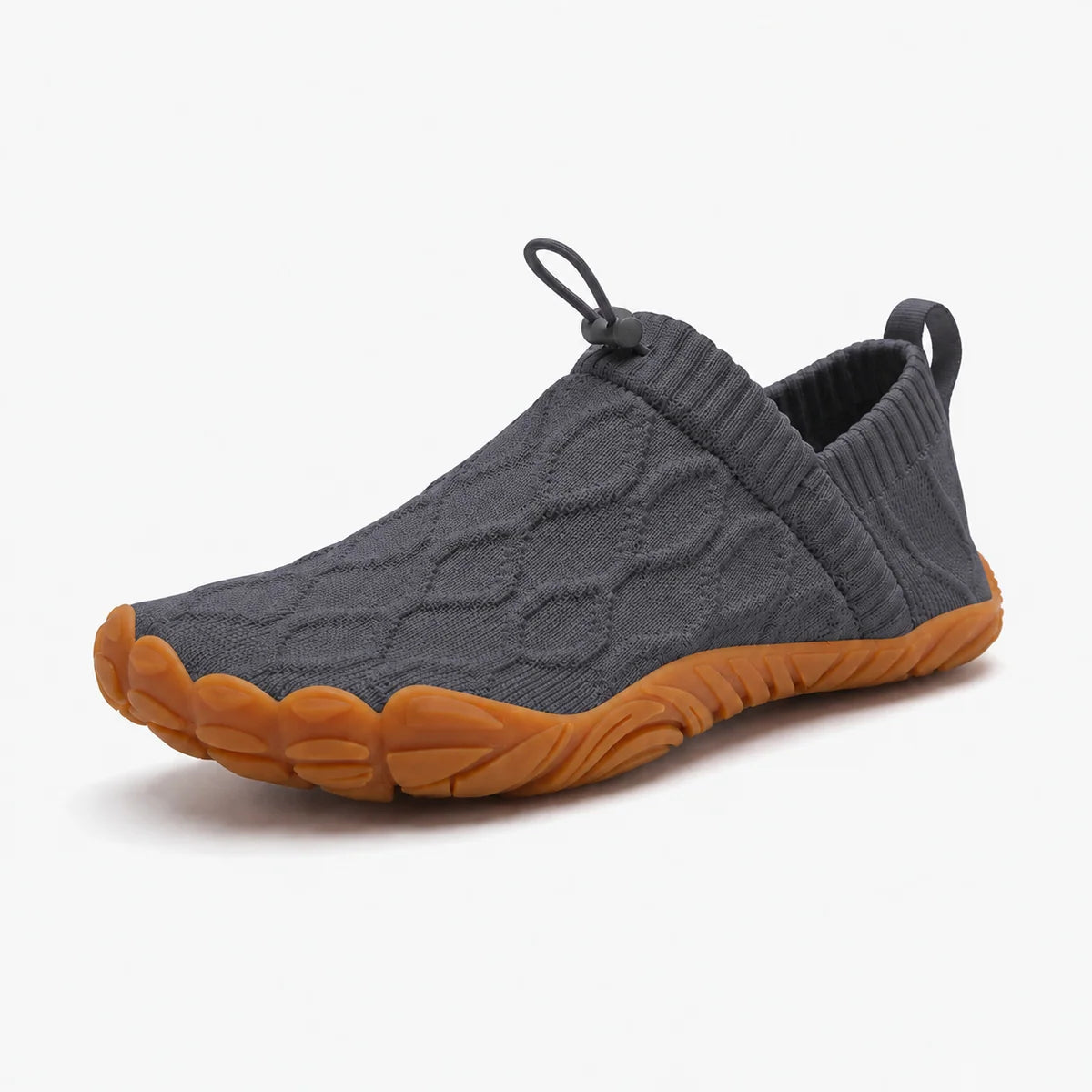 Toeluna Flex Knit Lightweight Slip-On Walking Shoes - Charcoal Gray