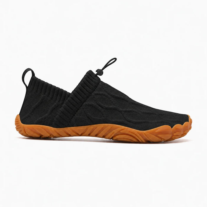 Toeluna Flex Knit Lightweight Slip-On Walking Shoes - Black