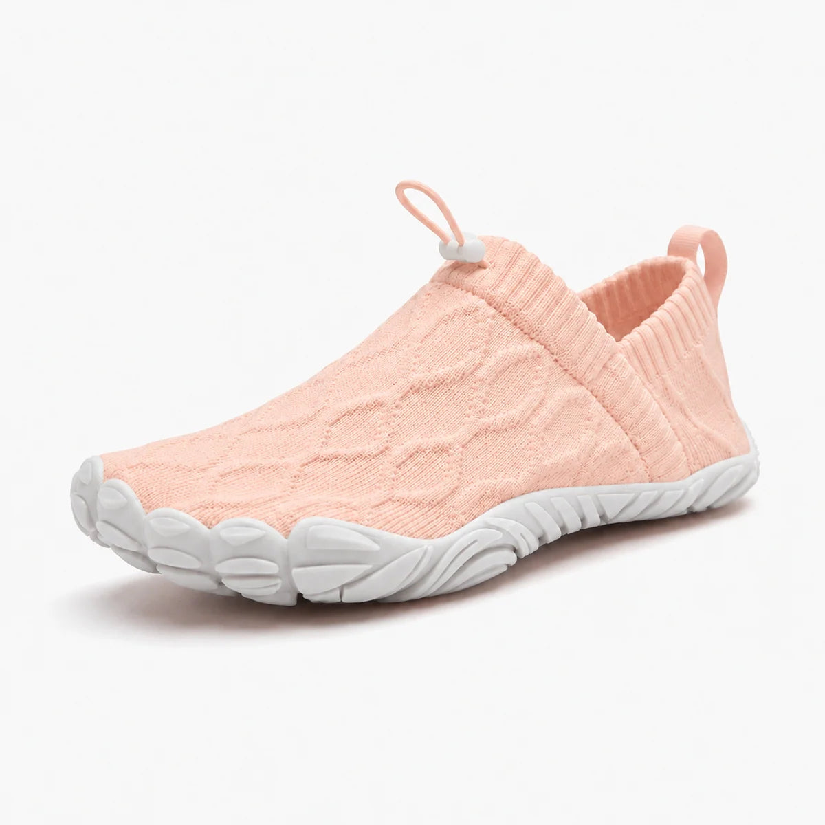 Toeluna Flex Knit Lightweight Slip-On Walking Shoes - Soft Pink